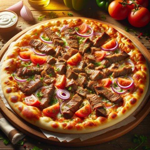 Shawarma pizza